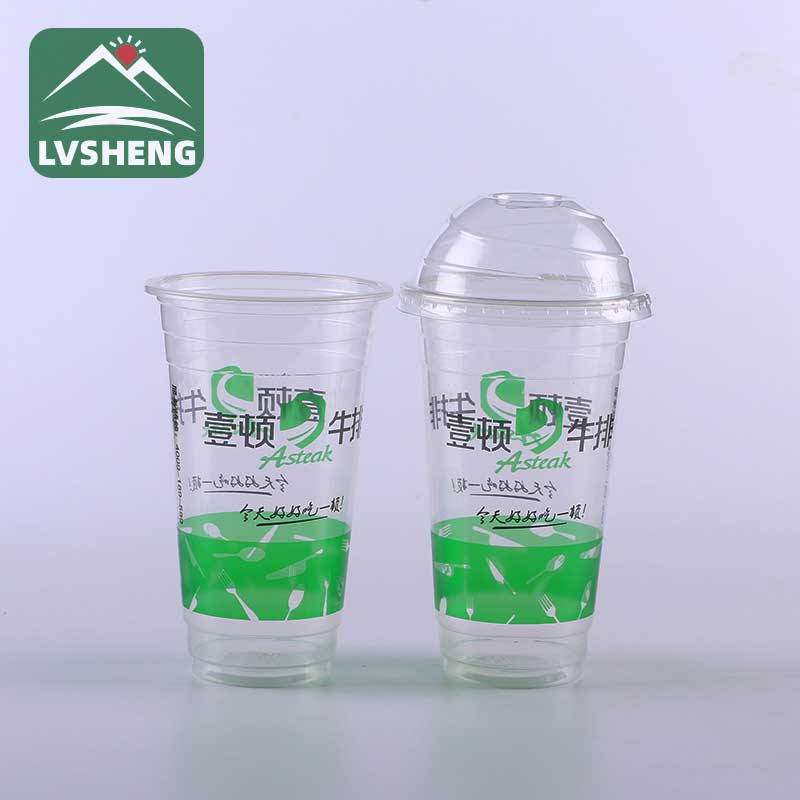 Isọnu Ṣiṣu Cup Pẹlu ideri